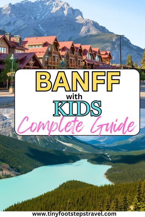 A comprehensive guide for visiting Banff with kids. Here you will find the top things to do, where to stay, tips, and more from someone who has actually been to Banff with children. Banff With Kids, Banff Hot Springs, Sunshine Village, Johnston Canyon, Yoho National Park, Parks Canada, Canadian History, Whitewater Rafting, River Falls