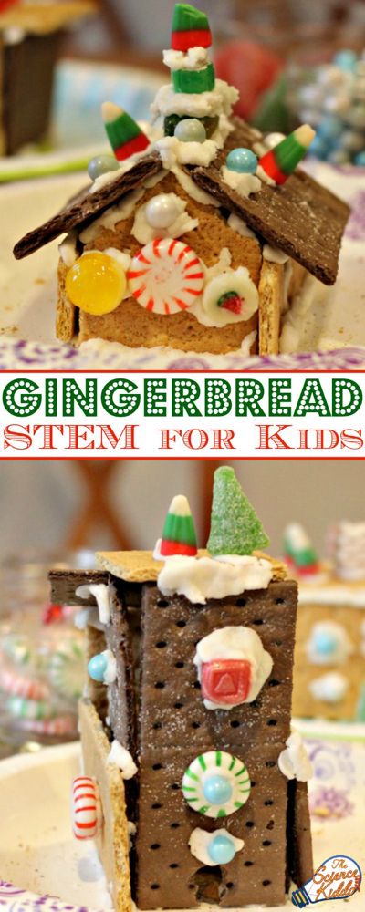 Simple Gingerbread House, Graham Cracker Gingerbread, Gingerbread House Icing, Graham Cracker House, Graham Cracker Gingerbread House, Easy Gingerbread House, Stem Christmas, Gingerbread Unit, Cracker House