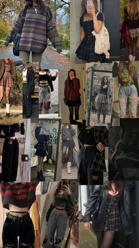 Y/n outfits Dress And Flannel Outfit, Flannel Outfit, Flannel Outfits, Created By, Collage, Outfit Inspo, Pins