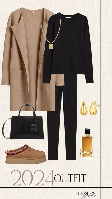 Dinner Outfit Winter, Dinner Outfit Fall, Outfit With Uggs, Casual Mom Style, Wedding Guest Outfit Fall, Comfy Casual Outfits, Uggs Outfit, Maxi Cardigan, Stylish Work Outfits