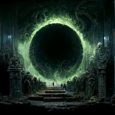 Portal Fantasy Art, Portal Concept Art, Cosmic Horror, 다크 판타지, Call Of Cthulhu, Fantasy Setting, Fantasy Places, Fantasy Aesthetic, Fantasy Concept Art