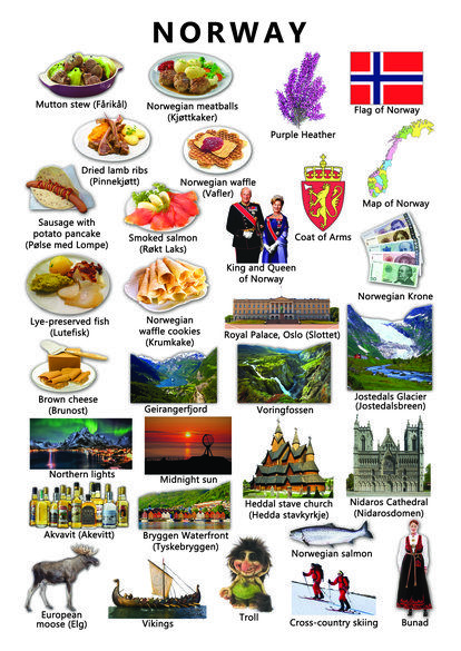 Norway Infographic, Norway Facts, Norway Culture, Norwegian Waffles, Norway Food, World History Facts, Norway Language, Country Studies, Country Facts