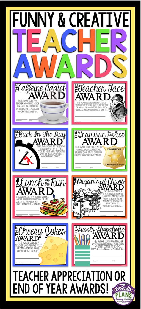 Party Awards Ideas, Teacher Morale, Sunshine Committee, Teacher Motivation, Teacher Awards, Morale Boosters, Staff Morale, Teachers Lounge, Staff Motivation