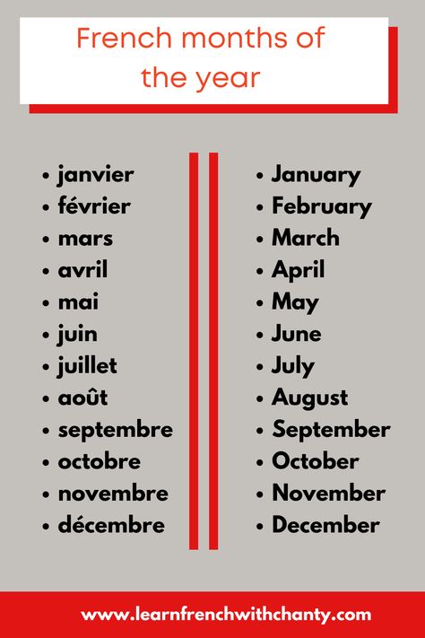 Looking to learn months of the year, seasons and dates in French? Here is a detail lesson, complementary to the days of the week seen previously. You will be learning the names of months and seasons as well as how to write and say dates in French. You'll also find practice activities at the end. Click now to learn more ! Months Of The Year In French, Days In French, France Language Learning, Learning French Notes, Seasons In French, Learn Months Of The Year, Learn France, French Months, Months In French