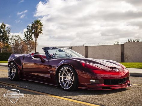 Crystal Red Metallic ZR8X Convertible Supervette | Crystal R… | Flickr C6 Corvette Wheels, Widebody Corvette, Challenger Wheels, Corvette Wheels, Chevrolet Corvette C4, Corvette Summer, C6 Corvette, Corvette C4, Cars Photo