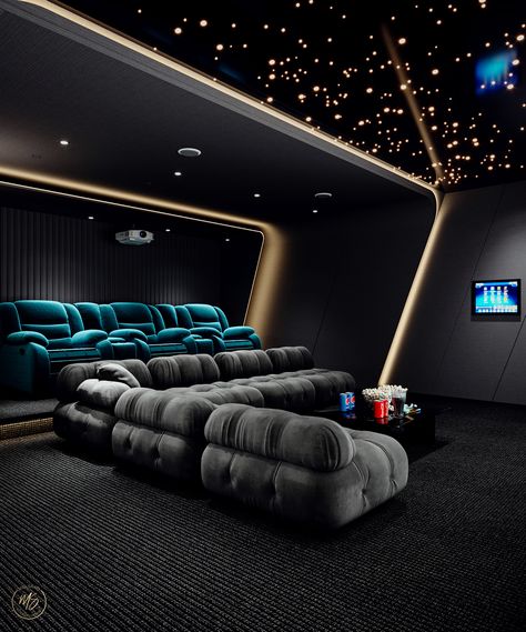 HOME CINEMA Indoor Theater Home Theatre, Home Theater Ideas Luxury, Home Theatre Design Interiors, Small Home Theater Ideas, Home Cinema Room Ideas, Luxury Home Cinema Room, Home Theatre Room Ideas, Cinema Room Design, Home Theatre Design