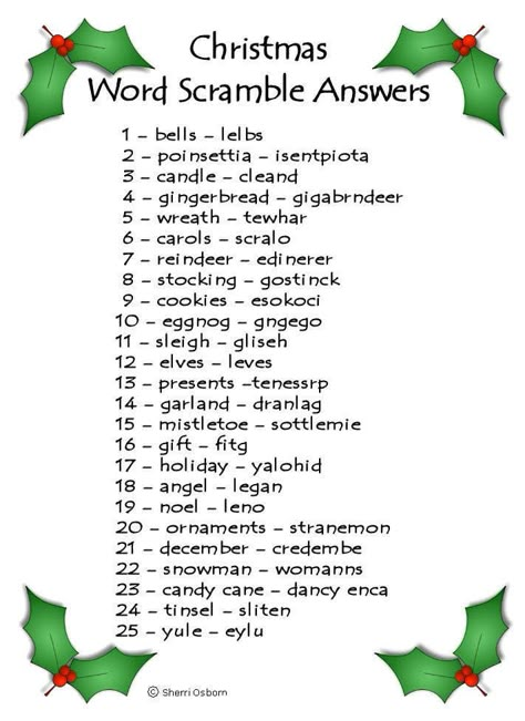 Christmas Party Games with Answers | Christmas Word Scramble Game Song Games, Christmas Objects, Christmas Word Scramble, Christmas Quiz, Gathering Ideas, Money Art, Xmas Games, Xmas Art, Christmas Trivia