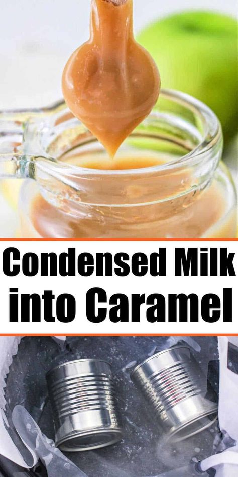 This is how to make caramel with condensed milk sweetened in a slow cooker, pressure cooker or on the stove. Homemade thick caramel sauce. Slow Cooker Condensed Milk Caramel, Carmel Sauce Made From Condensed Milk, Homemade Caramel Sauce Condensed Milk, How To Make Caramel With Condensed Milk, Condensed Milk Caramel Stove Top, Caramel With Condensed Milk, Caramel From Sweetened Condensed Milk, How To Make Carmel, Caramel Sauce Condensed Milk