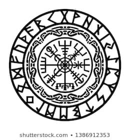 celtic viking rune ancient stock vector Viking Calendar Tattoo, Rune Circle Tattoo, Norse Art, Runic Compass, Viking Tattoo Sleeve, Viking Symbol, Celtic Viking, Circle Tattoo, Circle Tattoos