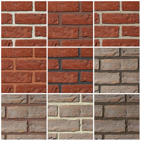 Most focus on the brick color. A mortar joint, which compliments the color of the brick, will help achieve the… by salt2health Brick And Mortar Colors, Brick Mortar Colors, Brick Colors Exterior, Brick Wall Color Ideas, Stained Brick, Exterior House Colors With Brick, Dolls House Shop, Porch Addition, Terracotta Floor