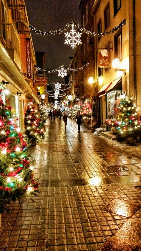 Quebec City at Christmas Where To Travel In December, Quebec Christmas, Travel In December, Quebec City Christmas, Winter Snow Wallpaper, Božićne Dekoracije, Chickens In The Winter, Christmas City, Christmas Destinations