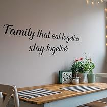 Quotes Kitchen, Family Sayings, Quote Family, Wall Stickers Quotes, Quotes Family, Family Dining Rooms, Kitchen Quotes, Recipe Cookbook, Kitchen Decor Wall Art