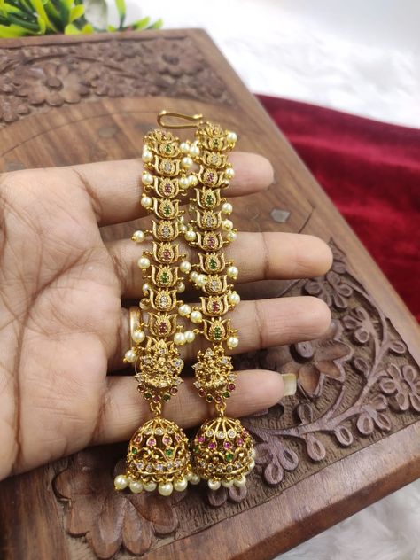 💥💥 Ashadam sale price 💥💥 🌸🌸🌸Beautiful high quality..czs..matt finish lakshmi devi jhumkas with removanle maatelu. ..at..just... rs.. *650/-* free shipping. 🌸🌸 🔥least prices ever🔥 🔥Don't miss Sale prices🔥 Lakshmi Devi, Cz Jewelry, What's App, Fabric Jewelry, Seed Bead Jewelry, Jewelry Holder, Sale Price, Resin Jewelry, Jewelry Organization