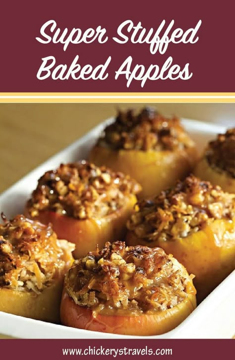 Baked Stuffed Apples, Stuffed Baked Apples, Fall Desserts Apple, Rv Cooking, Caesar Pasta Salad, Baked Apple Dessert, Campfire Recipes, Baked Apple Recipes, Caesar Pasta