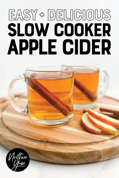 This is by far our favorite way to make homemade apple cider—in the slow cooker. Simply add apple juice and a handful of other ingredients to your crock-pot or slow cooker, walk away, and let it simmer. In no time, your entire house will smell delicious. Join us here for this homemade slow cooker apple cider recipe! Slow Cooker Apple Cider, Homemade Cider, Slow Cooker Apple, Homemade Buns, Apple Cider Recipe, Homemade Apple Cider, Slow Cooker Apples, Fall Drink, Cider Recipe