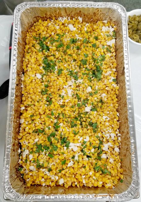 Mexican Corn Side Dish, Mexican Street Corn Casserole, Street Corn Casserole, Side Dishes For A Crowd, Mexican Corn Casserole, Dishes For A Crowd, Cook For A Crowd, Taco Side Dishes, Party Side Dishes