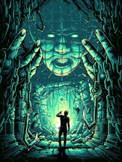 Dan Mumford, Horror Fanatic, Pin Head, Spooky Stuff, Horror Movie Icons, Horror Artwork, Horror Posters, Horror Movie Art, Horror Icons