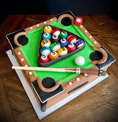 The Bake More: Pool Table Cake Pool Cakes, Pool Table Cake, Guy Cakes, Cardboard Cake, Pool Cake, Billiards Table, Mini Tortillas, Wilton Cakes, Awesome Cakes