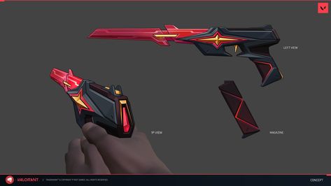 Futuristic Scythe, Sci Fi Swords Concept Art, Gunsword Concept, Sci-fi Weopens, Tech Tattoo, Sci Fi Minigun, Games Art, Riot Games, Futuristic Technology