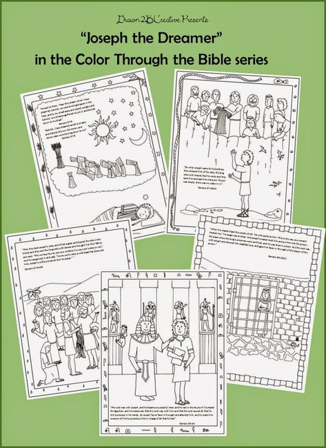 Joseph the Dreamer Coloring Pages Part 1 - Drawn2BCreative Joseph The Dreamer, Joseph Bible Crafts, Bible Joseph, Joseph Bible, Monumental Vbs, Joseph Dreams, Sabbath School, Preschool Bible, Bible Stories For Kids