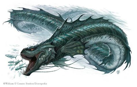 Runequestification - His Majesty, the Sea Serpent! | d-infinity Aquatic Dragon, Image Spiderman, Sea Serpent, Water Dragon, Arte Robot, Fantasy Beasts, Sea Dragon, Monster Concept Art, Alien Creatures