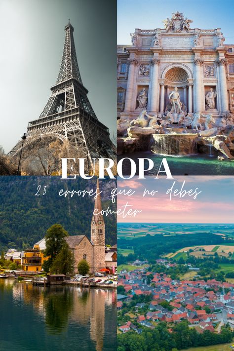 Qué errores no cometer en tu próximo viaje a Europa #EuroTrip #Travel #TravelBlog #BlogDeViajes #TravelBlogger #ViajePorEuropa #TipsDeViajes #TravelTips #Turismo #TravelGuide #Blogger #Europa #Europe Europa Aesthetic, Eurotrip Planning, Lugares Aesthetic, Sending Support, Life In Europe, Euro Tour, Cheap Airline Tickets, Travel Packing Essentials, Travel To Europe