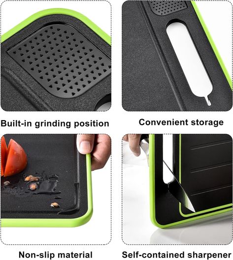 Plastic Chopping Board, Defrosting Tray Defrosting Plate, Fast Thaw 4 in 1 Chopping Board Defrosting Tray, Chopping Board with Grater, Fast Defrosting... Defrost Chicken, Plastic Chopping Board, Large Chopping Board, Vegan Vitamins, Sink Design, Kitchen Worktop, Frozen Food, 4 In 1, Chopping Board