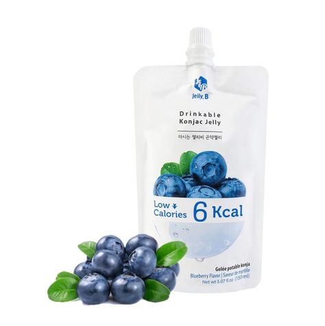 Jelly.B Drinkable Konjac Jelly, Blueberry Flavor - Weee! Konjac Jelly, Gluten Free Sugar Free, Sports Drink, Fruit Drinks, Drink Milk, Diet Food, New Trend, Fat Free, Low Calorie