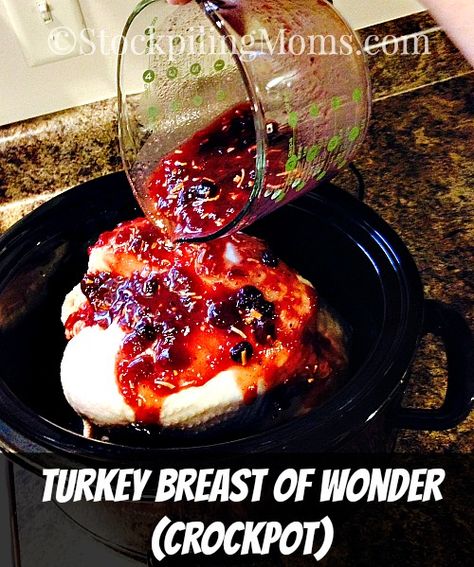 Turkey isn't just for November for my family we love to eat it all the time! Especially this fabulous, couldn't be EASIER (5 minutes prep is all you need), moist, tender, shred-able, Turkey Breast of Wonder. Turkey Breast Crockpot, Crockpot Turkey, Turkey Breast Recipe, Crock Pot Slow Cooker, Crock Pot Cooking, Turkey Breast, Holiday Cooking, Turkey Recipes, Cooker Recipes