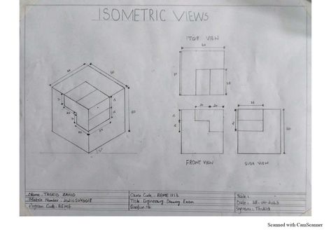 I will make orthographic projections with oblique and isometric views,3d models design Oblique Drawing, Isometric Drawing Exercises, Orthographic Projection, Isometric Drawing, Drawing Exercises, Drawing Drawing, Design Design, Service Design, Arch