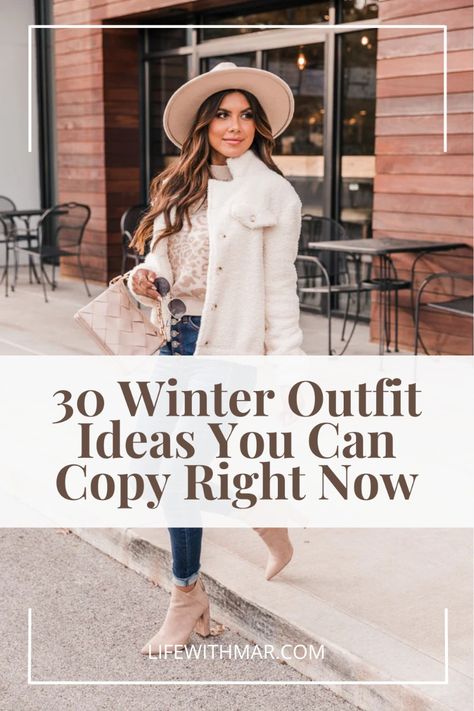 Loving this list of cute winter outfits for women! So many fall trends to try and casual winter outfit ideas, feminine winter outfits, skirt outfits, sweaters and more. Fall Fashion Trends | Winter Fashion Trends | Winter Outfits Winter Outfits Style Ideas, Winter Fashion Outfits Ideas, Winter Outfits Women 30s, Winter 2024 Womens Fashion, How To Be Stylish In Winter, Winter Photo Outfits Women, Colorado Outfit November, Winter Outfit Must Haves, Winter Everyday Shoes