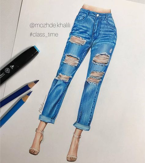 231 mentions J’aime, 5 commentaires - ART3WORLD (@art3.world) sur Instagram : "ART BY @mozhde.khalili ➖➖➖➖➖➖➖➖➖➖➖➖➖➖➖➖ FOLLOW 👉🏻 @fashion4arts FOLLOW 👉🏻 @worldfashiondraw FOLLOW…" Denim Jeans Illustration, Denim Rendering, Denim Fashion Illustration, Jeans Illustration, Fashion Model Drawing, Fashion Illustration Poses, Digital Fashion Illustration, Women Illustration, Afghani Clothes