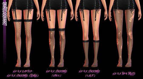 Ripped Fishnets, Ripped Tights, Ripped Leggings, Punk Looks, Sims 4 Mm Cc, Sims 4 Cc Makeup, Sims 4 Mm, Lace Leggings, Sims 4 Collections