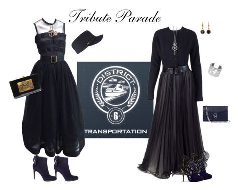 "District 6: Transportation-Tribute Parade Look" by tizzy-potts ❤ liked on Polyvore featuring Geoffrey Beene, Chanel, Gianvito Rossi, J by Jasper Conran, Monica Rich Kosann, We Are All Smith, Artelier by Nicole Miller, Palm Beach Jewelry, Artelier and Aspinal of London Tribute Parade, Monica Rich Kosann, Jasper Conran, Palm Beach Jewelry, Geoffrey Beene, Aspinal Of London, Nicole Miller, Beach Jewelry, Hunger Games