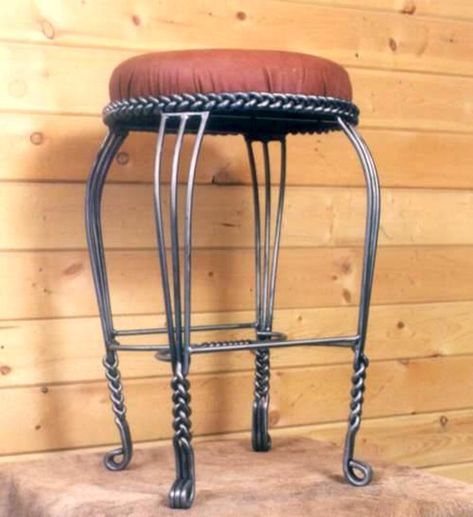 Timberline Bar Stool Wrought Iron Bar Stools, Western Bar, Rustic Bar Stools, Rustic Style Decor, Iron Bar Stools, Rustic Stools, Bar Stool Seats, Wrought Iron Decor, Rustic Bar