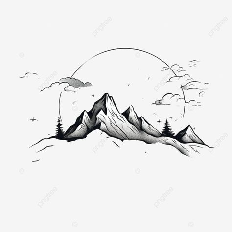 nature mountain line art nature mountain tree png Mountain Line Art, Tree Line Drawing, Mountain Tree, Tree Png, Texture Inspiration, Transparent Image, Tree Line, Art Nature, Tree Art