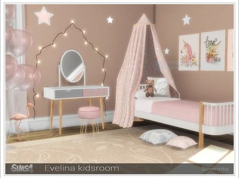 This is Furniture for my friend but feel free to download too!  CC by Severinka_ Sims 4 Infants Room, Kids Bedroom Sims 4 Cc, Sims 4 Cc Child Furniture, Severinka Sims 4, Kids Room Cc Sims 4, Sims 4 Child Bedroom Cc, Sims 4 Child Room Cc, Sims 4 Cc Kids Bedroom, Sims 4 Toddler Room Cc