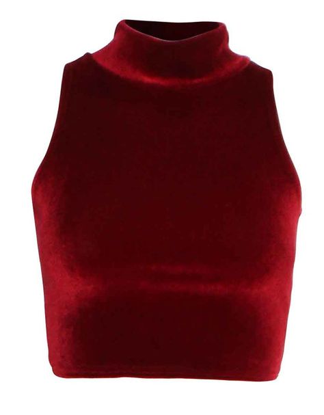 igh Neck 90s Crop Velvet Top in Red £ 7.95 www.chiarafashion.co.uk/high-neck-90s-crop-velvet-top-in-red.html  #red #poloneck #velvet #crop #top #90s #style #celebritystyle Red Velvet Shirt, Red Velvet Top, Crop Tops Shirts, Bodycon Shirt, Burgundy Crop Top, High Neck Shirts, Burgundy Shirt, Bodycon Tops, Velvet Crop Top