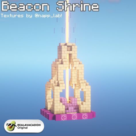 MC Builds & Inspiration’s Instagram profile post: “What effects do you get in your beacon? Tell me in the comments! . . ___________________________________________ 🔖 SAVE THIS POST . 🐷…” Beacon Shrine Minecraft, Cute Beacon Minecraft, Beacon Build Ideas Minecraft, Cool Beacon Designs Minecraft, Beacon Builds Minecraft, Minecraft Beacon Design Ideas, Minecraft Beacon Builds, Beacon Ideas Minecraft, Minecraft Beacon Ideas