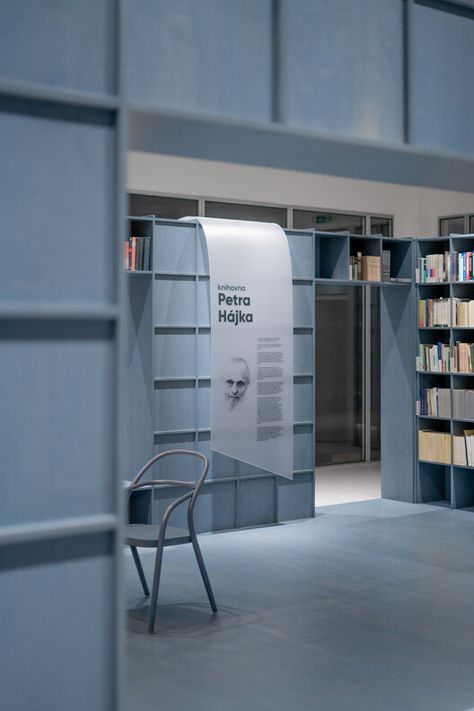 Petr Hajek’s Library / Studio COSMO | ArchDaily Retail Store Interior Design, Wayfinding Design, Clinic Interior Design, Interior Design Images, Library Room, Retail Design Blog, Store Design Interior, Mood Board Design, Office Interior Design