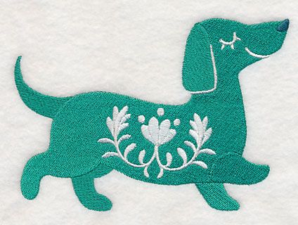 Dachshund Embroidery, Hand Towels Diy, Dachshund Silhouette, Cute Critters, Diy Towels, Freestanding Lace Embroidery, Holiday Flower, Embroidered Canvas, Valentine Day Wreaths