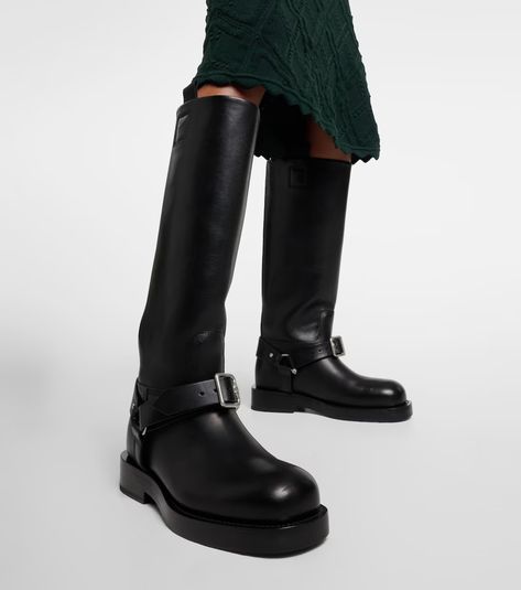 Genuine Leather Knee High Boots, Leather Knee High Boots, Platform Flats, Saddle Leather, Knee High Leather Boots, Long Boots, High Boots, Knee High Boots, Calf Leather