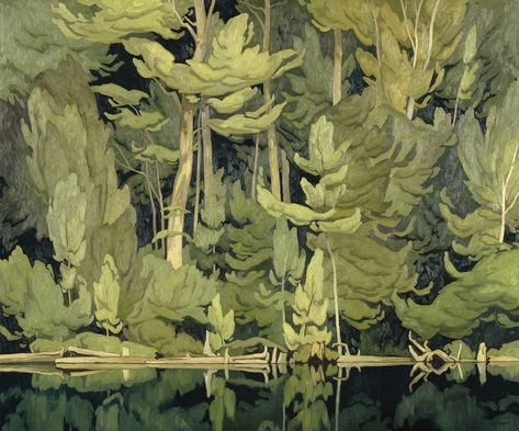 A J Casson, Shinrin Yoku, 동화 삽화, Group Of Seven, 수채화 그림, Art Et Illustration, Canadian Art, Art And Illustration, Canadian Artists