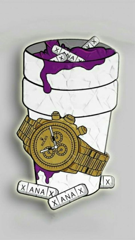 Dripping Paint Art, Chicano Tattoos Sleeve, Purple Drinks, Embroider Ideas, Wallpaper Dog, Trill Art, Cartoon Character Tattoos, Chicano Drawings, 2160x3840 Wallpaper