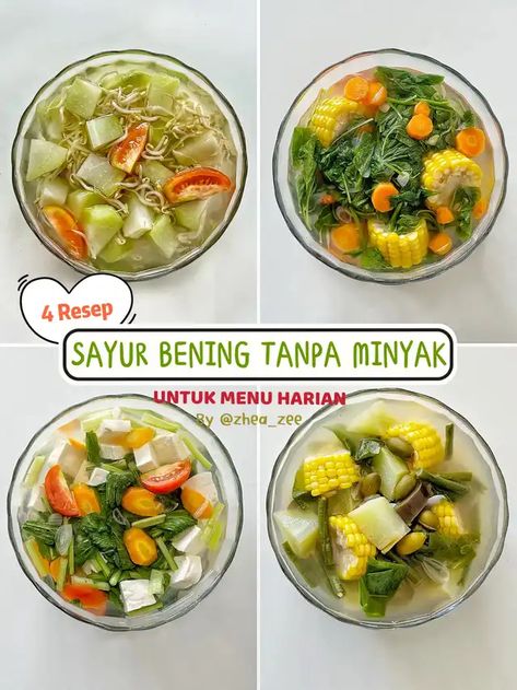 Lemon8 · INSPIRASI MENU DIET HARIAN 🔥😋 · @kulineran.yuk Loose Weight Diet, Makanan Rendah Kalori, Healthy Treats Recipes, Resep Diet, Makanan Diet, Food Combining, Food Recepie, Indonesian Food, Food Videos Cooking