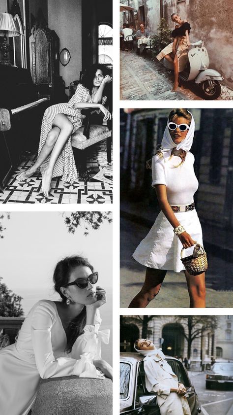 La Dolce Vita Outfit, Dolce Vita Outfit, Outfit Soiree, Healthy Brunch, Themed Outfits, French Riviera, Vintage Italian, Tuscany, Mood Board