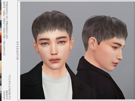 The Sims 4 Cc Patreon, Sims 4 Cc Patreon, Sims 4 Hair Male, Cc Patreon, Makeup Cc, Sims 4 Anime, Pelo Sims, Men's Short Hair, Lilac Hair