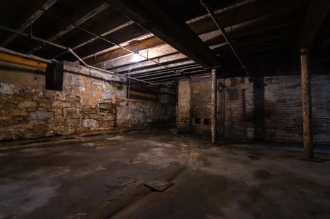 Do You Have A Spooky Basement? – Matrix Home Solutions Basement Wall Mural, Basement Repair, Old Basement, Old Warehouse, Foundation Repair, Basement Walls, Fabric Wall Art, Abandoned Places, Haunted House