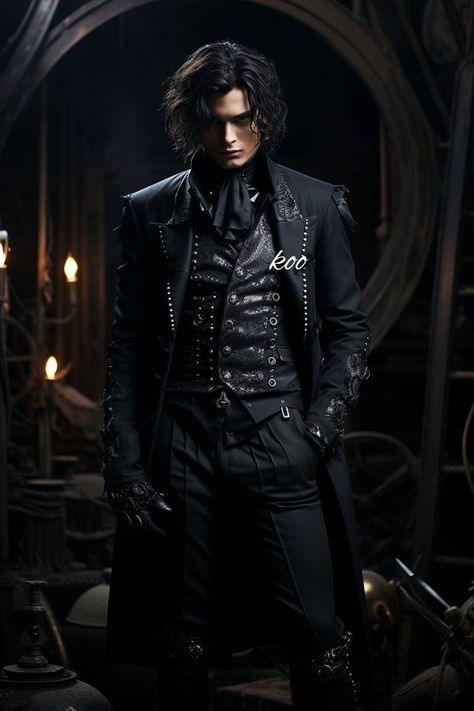 (20) koo on X: "黒い王子 https://t.co/j8hLbmDJDj" / X Leo Clothes, Rp Pic, Victorian Style Clothing, Outfit Male, Vampire Clothes, Fantasy Outfits, Character Portrait, Rpg Characters, Dress Suits For Men