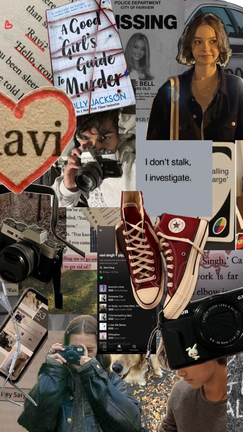 #books #reading #read #pip #ravi #agoodgirlsguidetomurder #bookreader #bookseries #bookfan #aesthetic #wallpaper #collage #iphonewallpaper Pip Ravi, Pip And Ravi, Aesthetic Wallpaper Collage, A Good Girls Guide, Good Girls Guide, Wallpaper Collage, Good Girls, Book Wallpaper, Books Reading